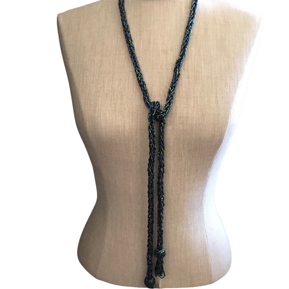 Long Multi-Color Lariat Necklace - NWT